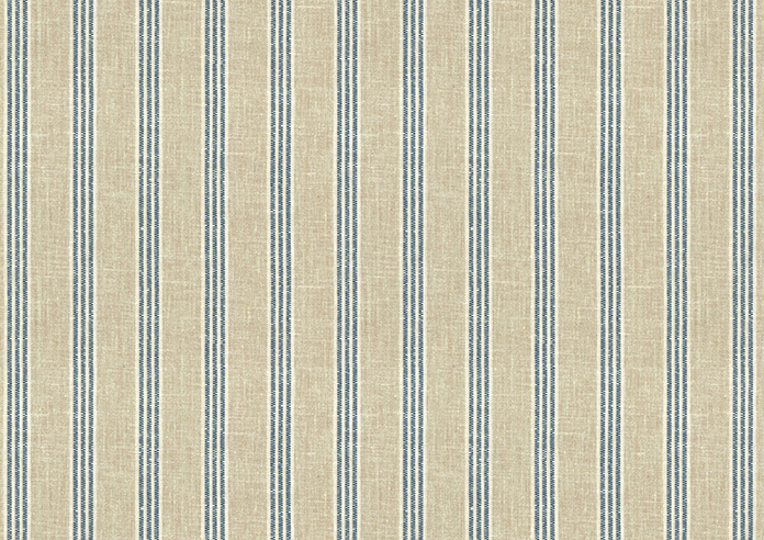 Emily Bond George Stripe, Indigo - Roman Blind - Image 7